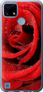 Чехол на Realme C21 Червона троянда 529u-2321 (Червоний)