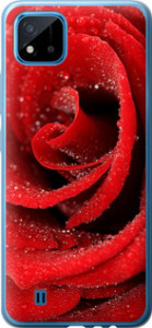 Чехол на Realme C20A Красная роза 529t-2416 (Красный)