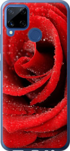 Чехол на Realme C15 Красная роза 529u-2063 (Красный)