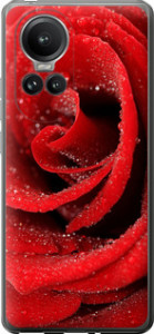 Чехол на Oppo Reno10 Pro Красная роза 529u-3109 (Красный)