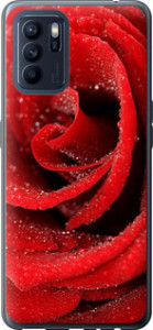 Чехол на Oppo Reno6 Z Красная роза 529u-2477 (Красный)