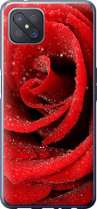 Чехол на Oppo A92S Красная роза 529u-1926 (Красный)