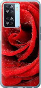 Чехол на Oppo A57s Красная роза 529u-2931 (Красный)