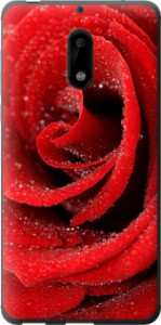 Чехол на Nokia 6 Красная роза 529u-898 (Красный)