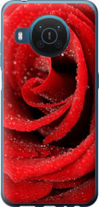 Чехол на Nokia X20 Красная роза 529u-2532 (Красный) для Nokia X20
