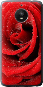 Чехол на Motorola Moto E4 Plus Красная роза 529u-1000 (Красный)
