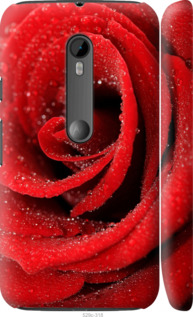 Чехол на Motorola Moto G3 Красная роза 529m-318 (Красный)