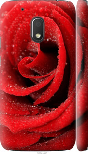 Чехол на Motorola Moto G4 Play Красная роза 529m-860 (Красный)