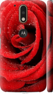 Чехол на Motorola MOTO G4 PLUS Красная роза 529m-953 (Красный) для Motorola Moto G4 / G4 Plus