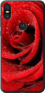 Чехол на Motorola One Красная роза 529t-1589 (Красный)