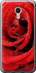 Чехол на Meizu MX6 Красная роза 529t-259 (Красный)