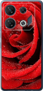 Чехол на Infinix GT 10 pro Красная роза 529u-3172 (Красный)