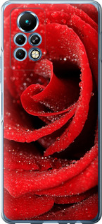 Чехол на Infinix Note 11 Pro Красная роза 529u-2865 (Красный)