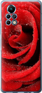 Чехол на Infinix Note 11 Pro Красная роза 529u-2865 (Красный)