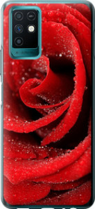 Чехол на Infinix Note 10 Красная роза 529u-2763 (Красный)