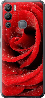 Чехол на Infinix Hot 12i Красная роза 529u-2863 (Красный)