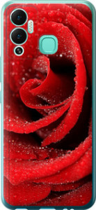 Чехол на Infinix Hot 12 Play Красна рожа 529u-2759 (Червоний)