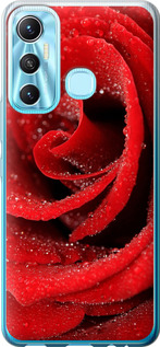 Чехол на Infinix Hot 11 Красная роза 529u-2762 (Красный)