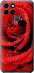Чехол на Infinix Smart 6 Красная роза 529u-2758 (Красный)