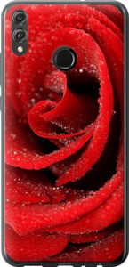Чехол на Huawei Honor 8X Красная роза 529t-1596 (Красный)