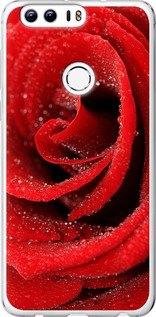 Чехол на Huawei Honor 8 Красная роза 529u-351 (Красный)