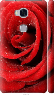 Чехол на Huawei Honor 5X Красная роза 529m-176 (Красный)