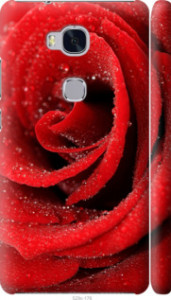 Чехол на Huawei Honor 5X Красная роза 529m-176 (Красный)