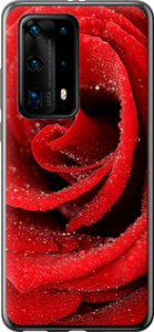 Чехол на Huawei P40 Pro Plus Красная роза 529u-1917 (Красный)