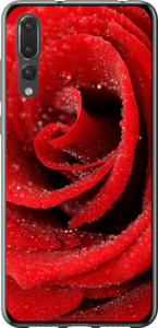 Чехол на Huawei P20 Pro Красная роза 529t-1470 (Красный)