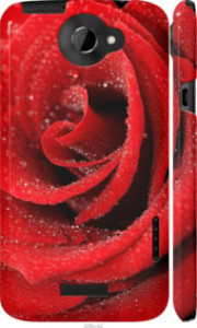 Чохол на HTC One X Червона троянда 529c-42 (Червоний)