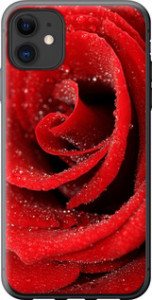Чехол на iPhone 11 Красная роза 529u-1722 (Красный)