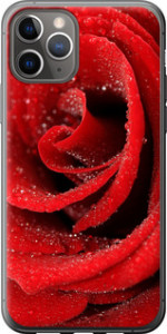 Чехол на iPhone 11 Pro Красная роза 529u-1788 (Красный)