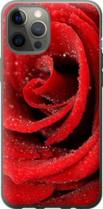 Чехол на iPhone 12 Pro Max Красная роза 529u-2054 (Красный)