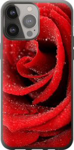 Чехол на iPhone 13 Pro Max Красная роза 529t-2371 (Красный)