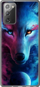 Чохол на Samsung Galaxy Note 20 Арт-волк 3999u-2036 (Рожевий)