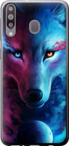 Чехол на Samsung Galaxy M30 Арт-волк 3999t-1682 (Розовый)