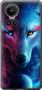 Чохол на Oppo Reno10 Pro Арт-волк 3999u-3109 (Рожевий)