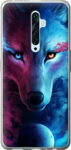 Чохол на Oppo Reno 2Z Арт-волк 3999u-1867 (Рожевий)