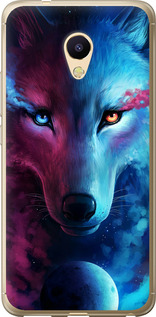 Чехол на Meizu M5s Арт-волк 3999u-776 (Розовый)