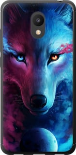 Чехол на Meizu M6 Арт-волк 3999u-1349 (Розовый)