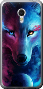 Чехол на Meizu MX6 Арт-волк 3999t-259 (Розовый)