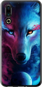 Чехол на Meizu 16S Арт-волк 3999u-1701 (Рожевий)