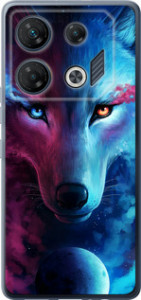 Чехол на Infinix GT 10 pro Арт-волк 3999u-3172 (Розовый)