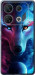 Чехол на Infinix GT 10 pro Арт-волк 3999u-3172 (Розовый)