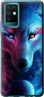 Чехол на Infinix Note 10 Арт-волк 3999u-2763 (Розовый)