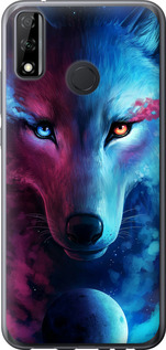Чехол на Huawei Y8s Арт-волк 3999u-2027 (Розовый)