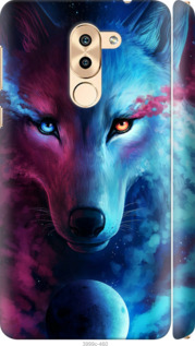 Чохол на Huawei Honor 6X Арт-волк 3999m-460 (Рожевий)