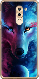Чохол на Huawei Honor 6X Арт-волк 3999t-460 (Рожевий)