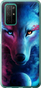 Чехол на Huawei Honor 30S Арт-волк 3999u-1897 (Розовый)