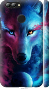 Чехол на Huawei Nova 2 Арт-волк 3999m-1021 (Розовый)